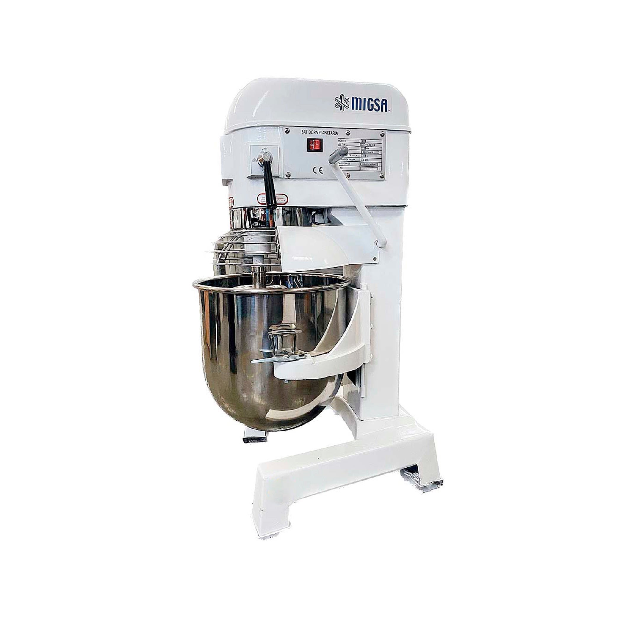 Batidora planetaria con tazón 40 litros Migsa Modelo B-40