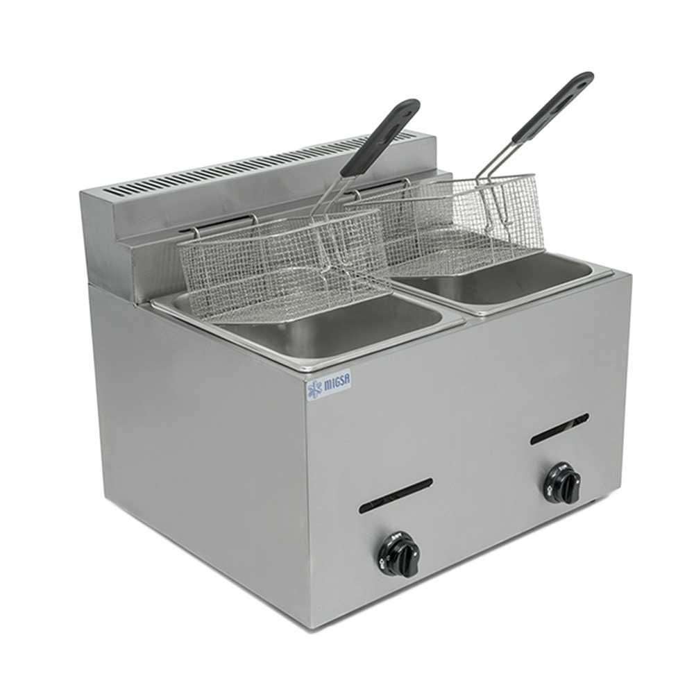 Freidora a gas 12 litros Marca Migsa Modelo BN-72 freeshipping - Innova FoodService