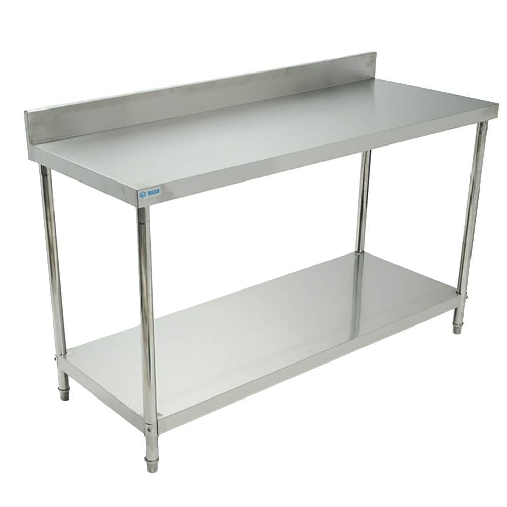 Mesa de trabajo con lambrín Marca Migsa Modelo BN-W04/150 freeshipping - Innova FoodService
