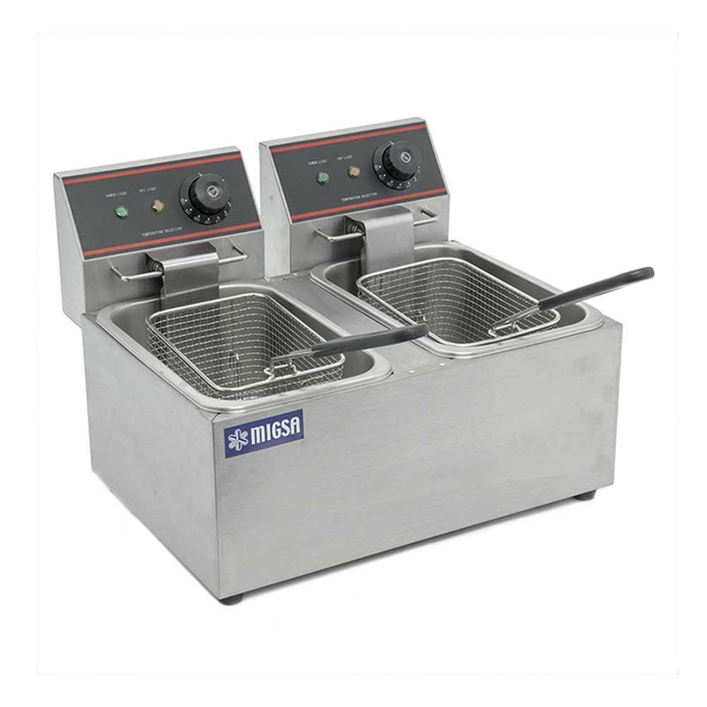 Freidora eléctrica Marca Migsa Modelo CKEF2LTS6 freeshipping - Innova FoodService