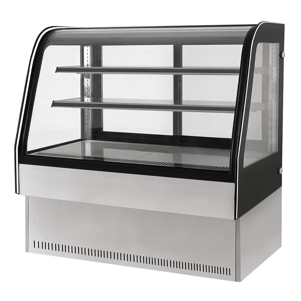 Vitrina exhibidora cristal curvo, capacidad de 306 litros Marca Migsa Modelo GN-1200C2 freeshipping - Innova FoodService