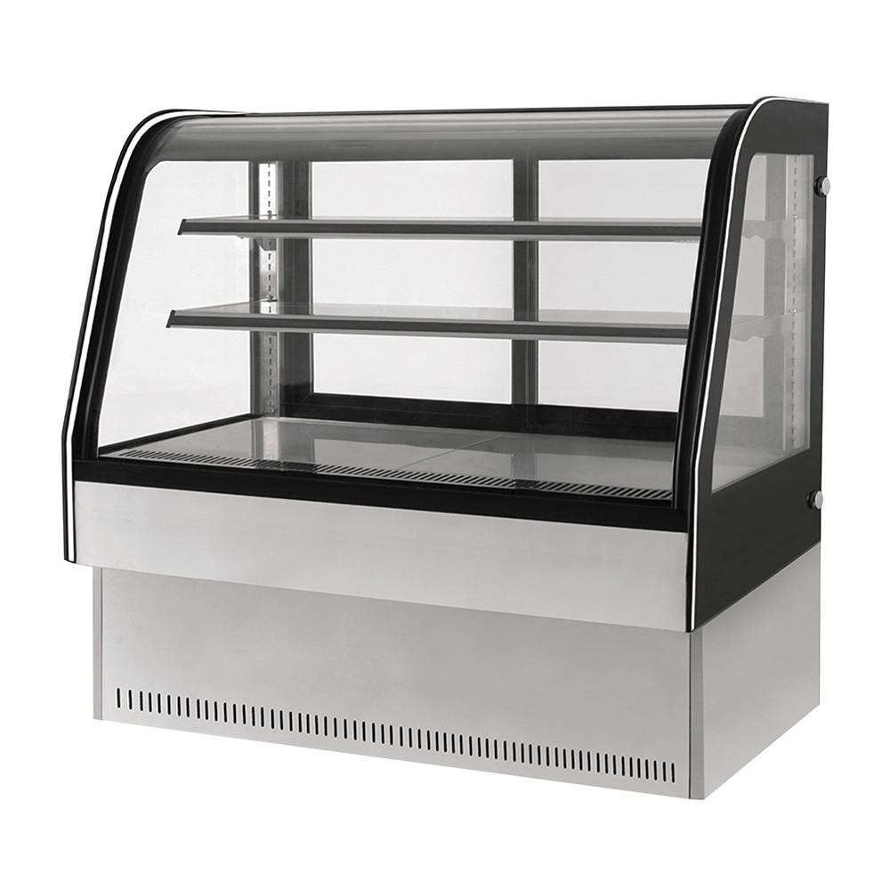 Vitrina exhibidora cristal curvo, capacidad de 387 litros Marca Migsa Modelo GN-1500C2 freeshipping - Innova FoodService