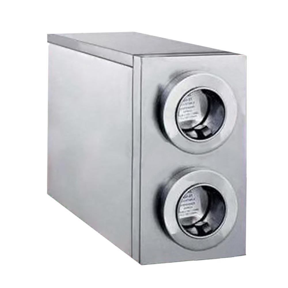 Despachador de vasos de dos secciones con gabinete Marca Migsa Modelo HCW-2 freeshipping - Innova FoodService