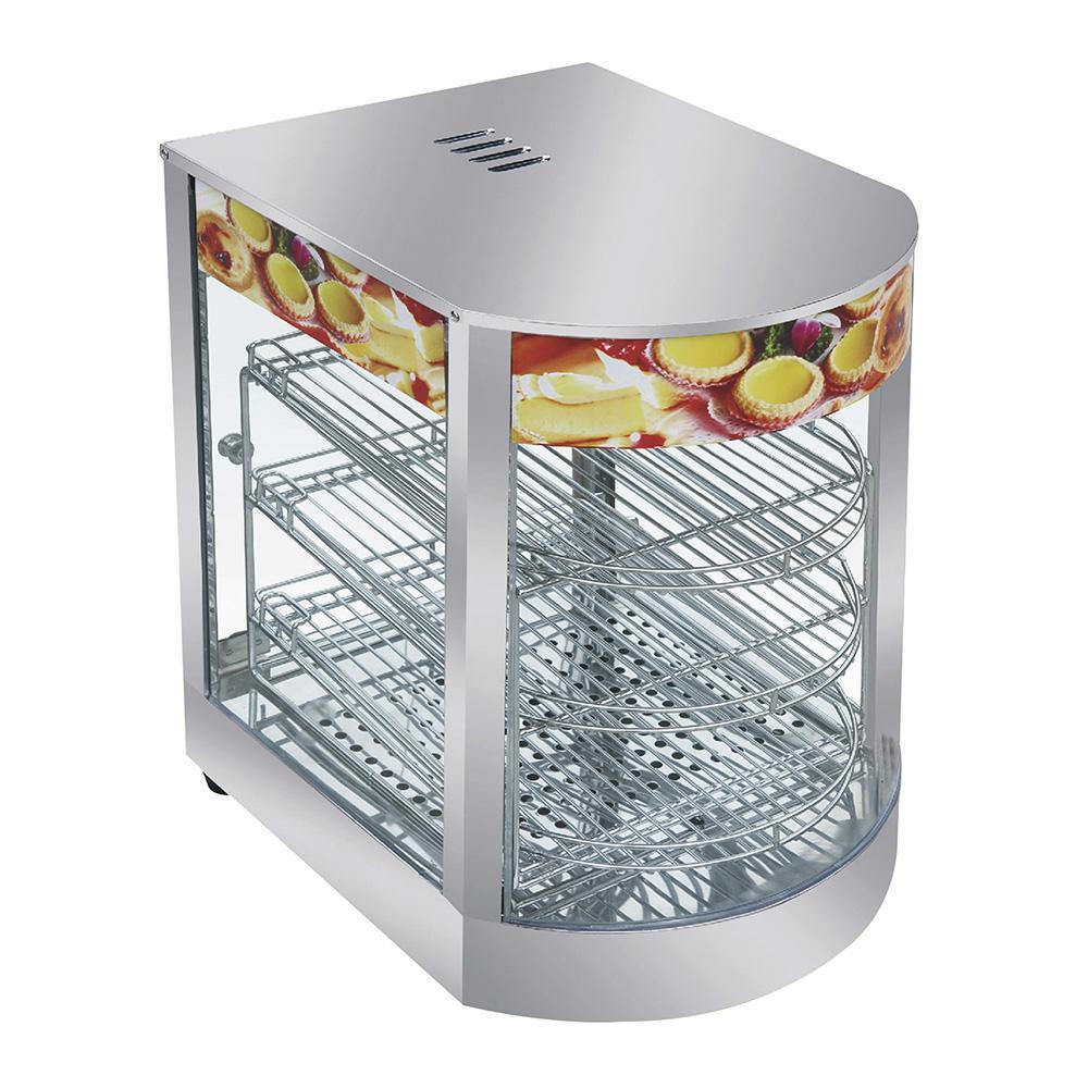 Exhibidor caliente eléctrico curvo frontal Marca Migsa Modelo HW-1P freeshipping - Innova FoodService