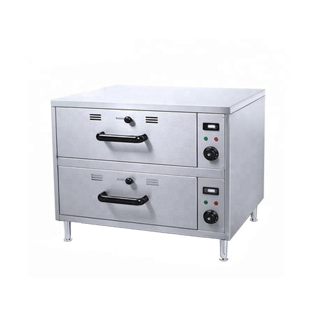 Calentador de alimentos de 2 cajones eléctrico Marca Migsa Modelo HW-82 freeshipping - Innova FoodService