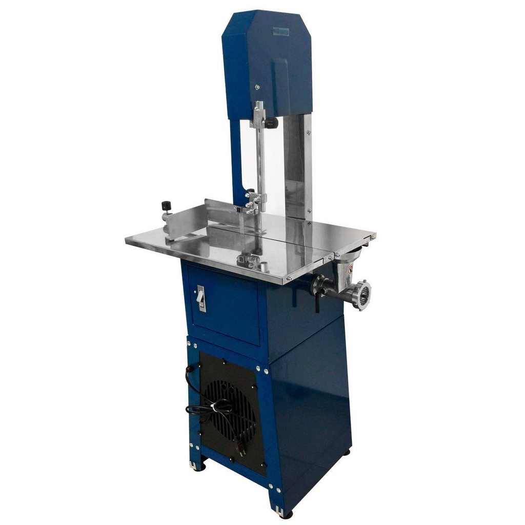 Sierra cortadora de carne y hueso de piso con molino de carne No. 8 Marca Migsa Modelo JG-250 freeshipping - Innova FoodService