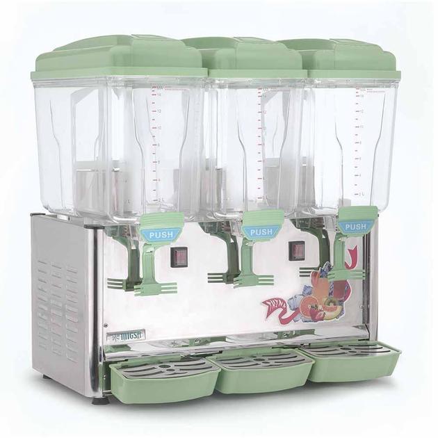 Enfriador de aguas frescas de tres tanques de 15 litros Marca Migsa Modelo LYJ-345 freeshipping - Innova FoodService