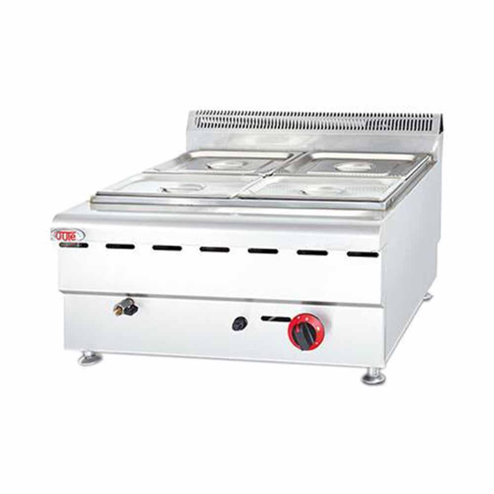 Baño maría modular de 4 tinas a gas Marca Migsa Modelo HGF-609 freeshipping - Innova FoodService