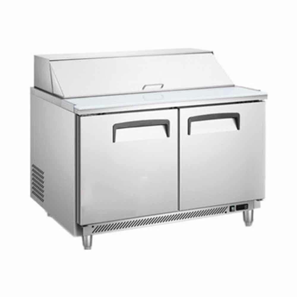 Mesa fría para ensaladas de 2 puertas de 340 litros Marca Migsa Modelo SCL-2 freeshipping - Innova FoodService