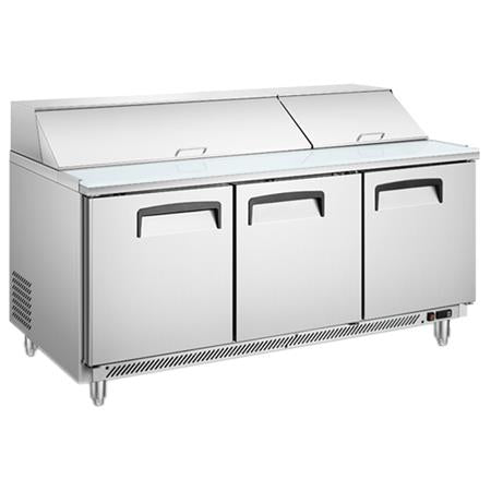 Mesa fría para ensaladas de 2 puertas de 510 litros Marca Migsa Modelo SCL-3 freeshipping - Innova FoodService