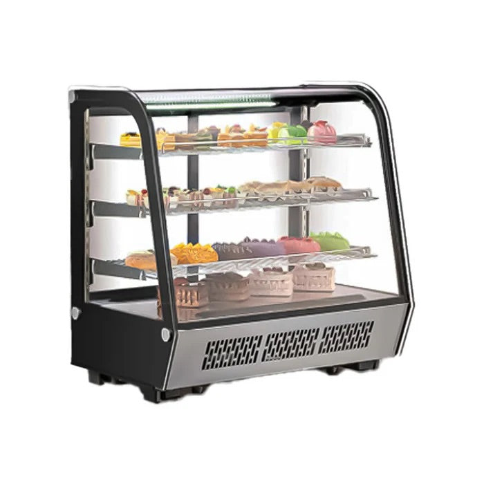 Vitrina refrigerada cristal curvo con 4 niveles de exhibición MIGSA - CW-235R