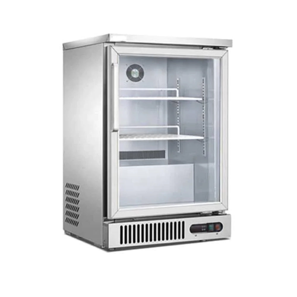 Refrigerador contra barra de 1 puerta de cristal de 180 lts.  Migsa Modelo SG160